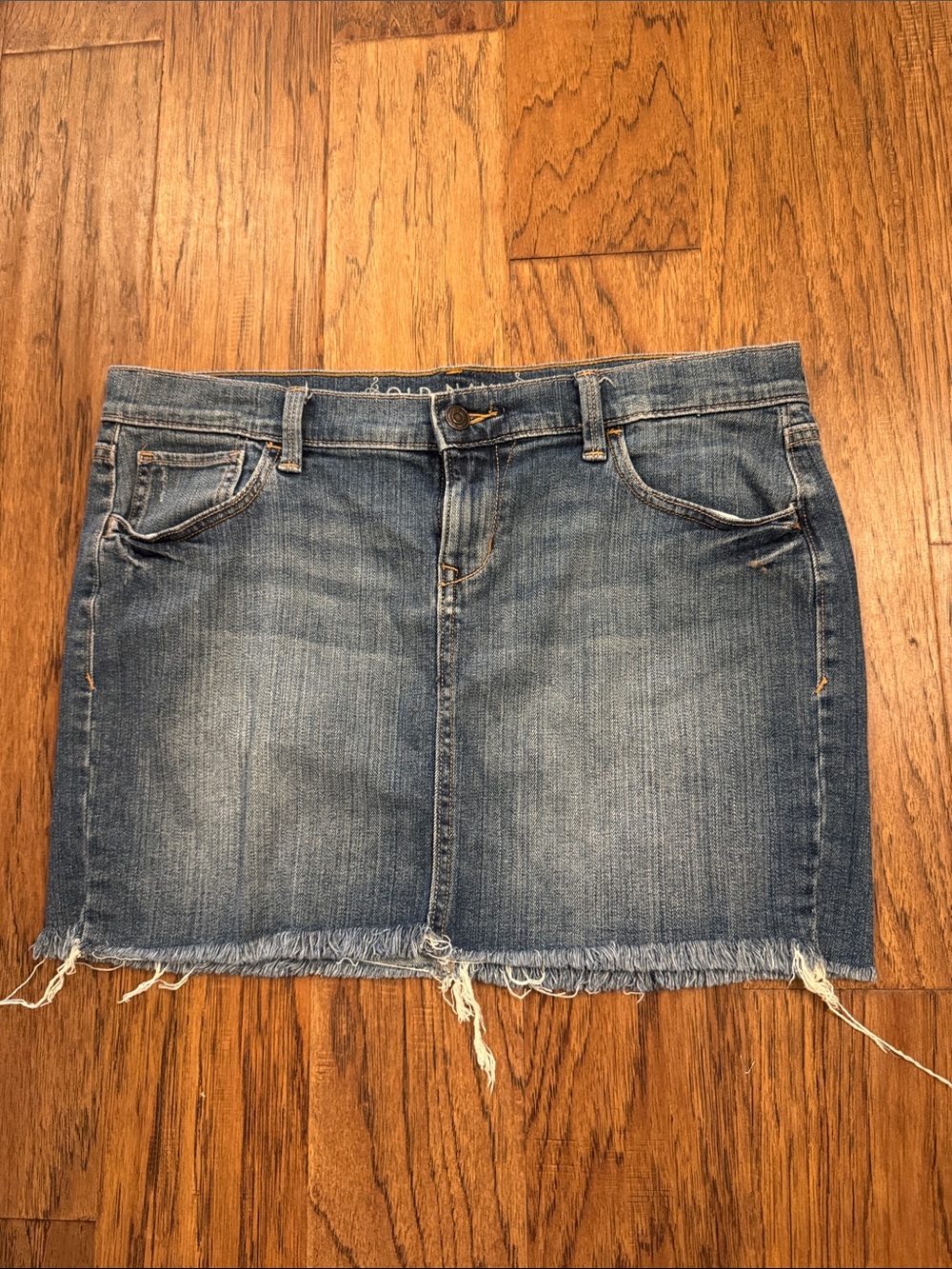 Old Navy Faded Blue Denim Mini Skirt